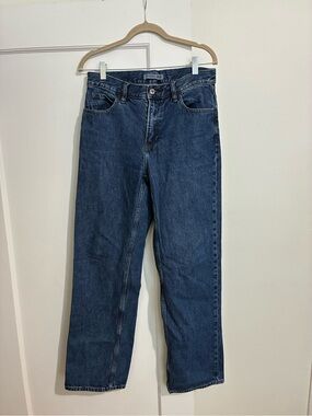 Men’s JWA x Uniqlo straight leg blue jeans Waist